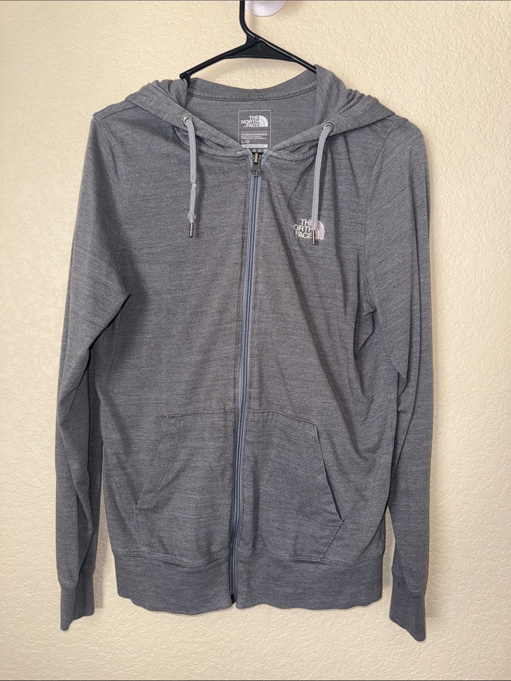 The North Face Gray Full Zip Hoodie Women’s L